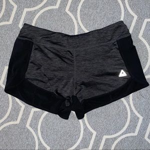 Reebok Grey/Black Workout Running Shorts